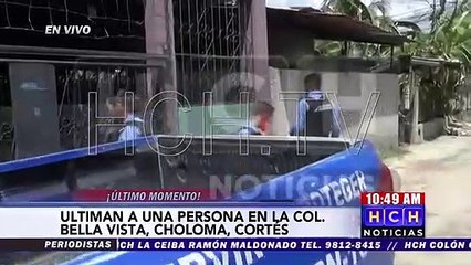 Télécharger la video: Asesinan a una persona en la colonia Bella Vista de Choloma, Cortés