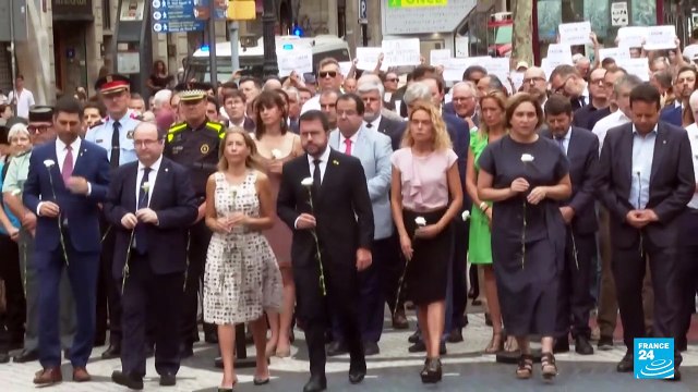 Barcelona hace homenaje a las víctimas de atentado terrorista 17-A
