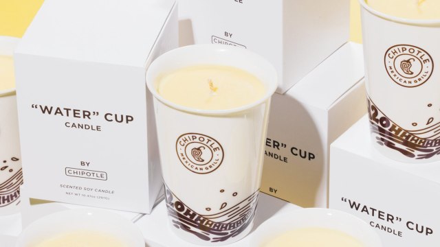 Chipotle's 'Water' Cup Candle Smells Like Stolen Lemonade