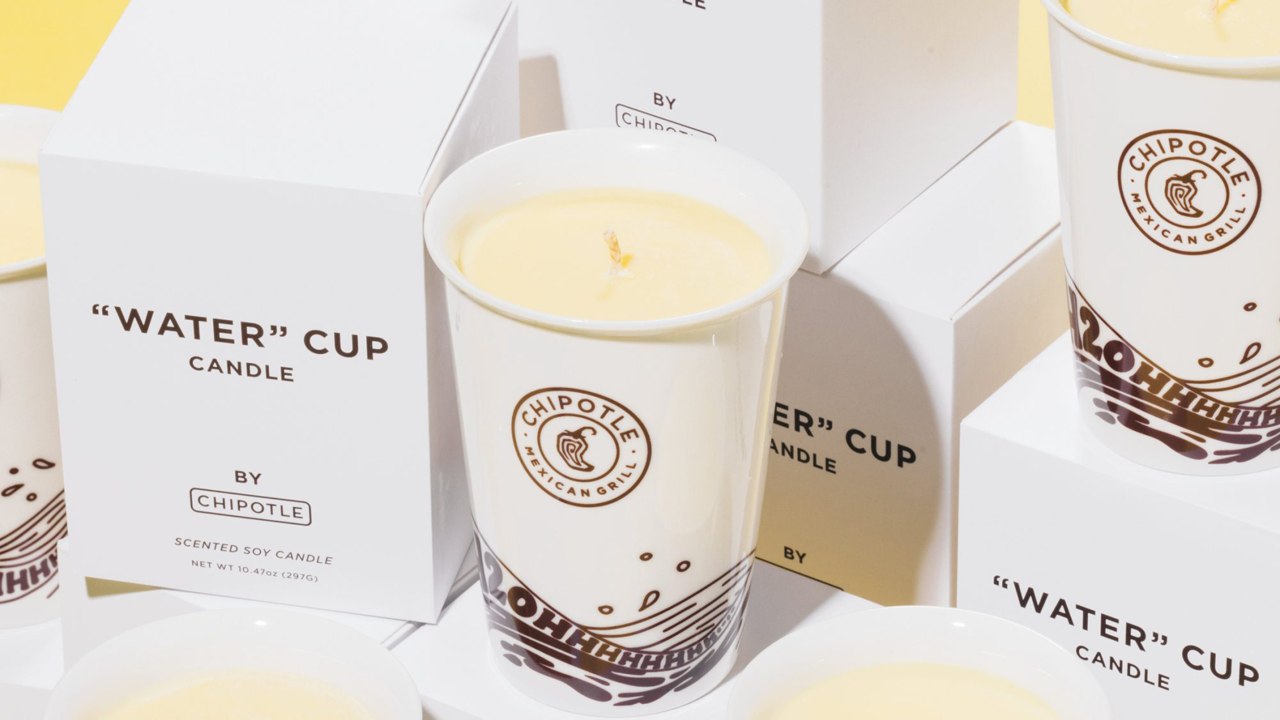 Chipotle's 'Water' Cup Candle Smells Like Stole...