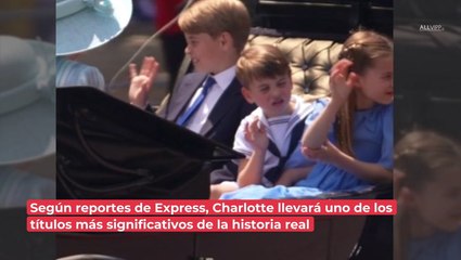 Es tradición para la hija mayor del monarca: el título que la princesa Charlotte recibirá