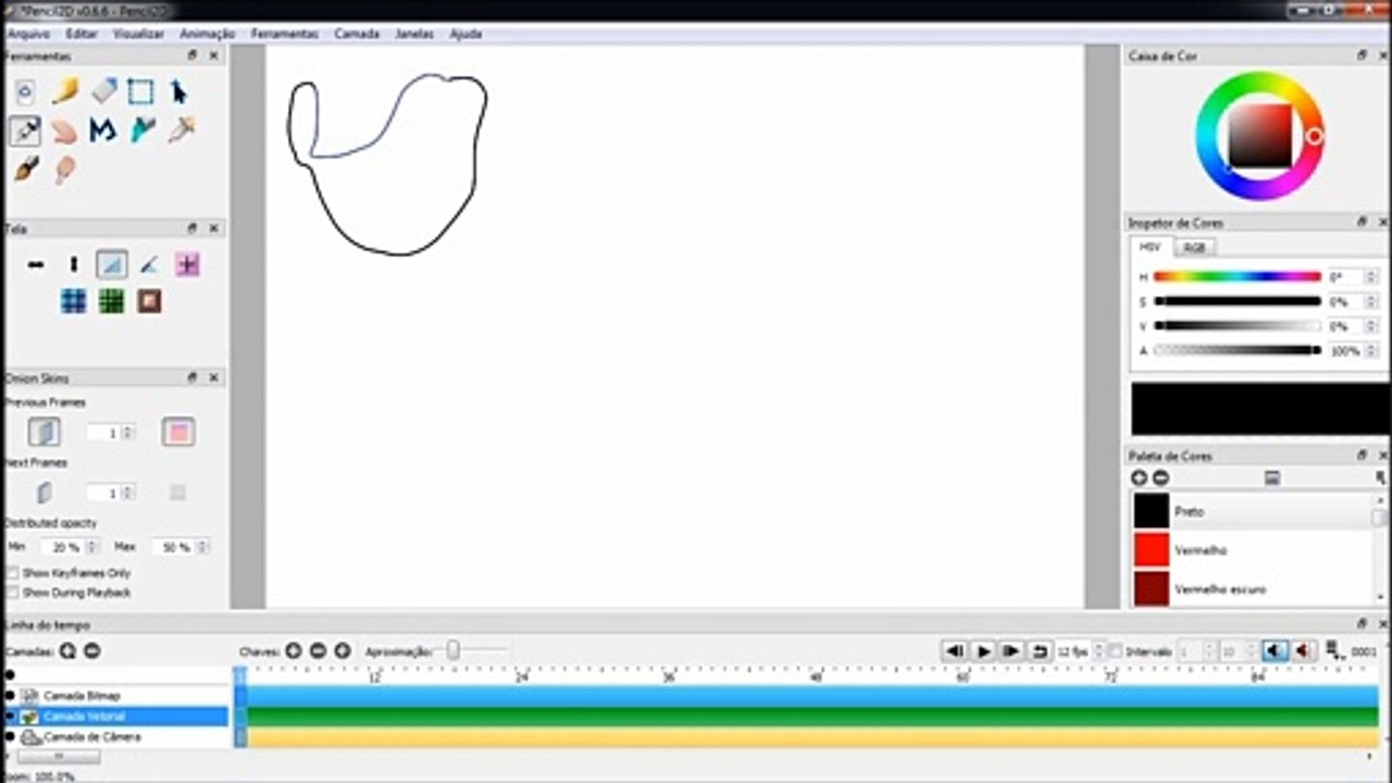 Como Criar o seu Mangá | Primeira Página do Meu Primeiro Mangá [Pencil2D].