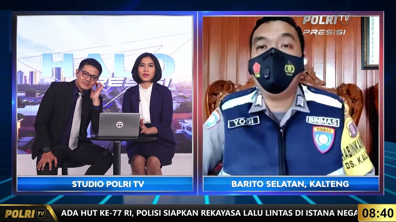 Live Dialog Bersama Bhabinkamtibmas Desa Kalahin Barito Selatan Terkait Perayaan Hut RI di Barito Kalimantan Tengah