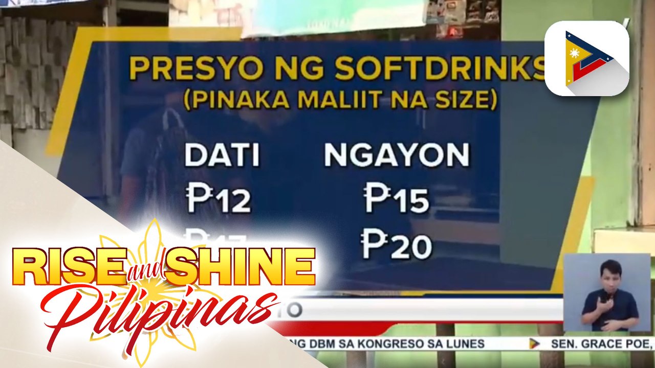 Presyo ng soft drinks, tumaas na; Beverage manu...