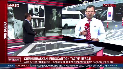 AKİT TV muhabiri Adnan Sular, Mustafa Karahasanoğlu'nun vefat ettiği hastaneye gitti