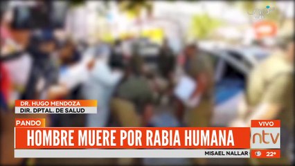 Hombre muere por rabia humana