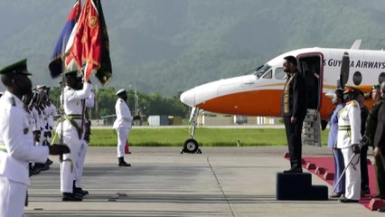 PRESIDENT ALI ARRIVES