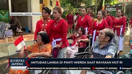 Antusias Lansia di Panti Wreda Saat Rayakan HUT RI