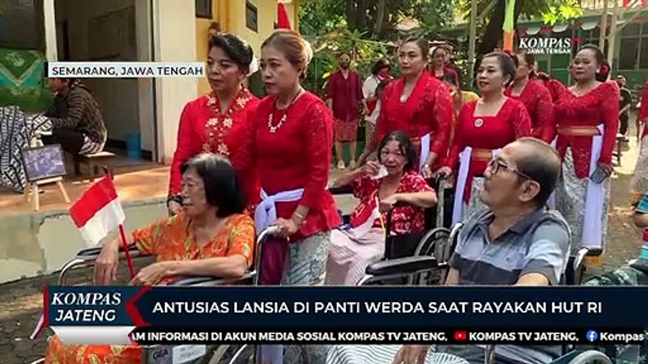 Antusias Lansia di Panti Wreda Saat Rayakan HUT RI