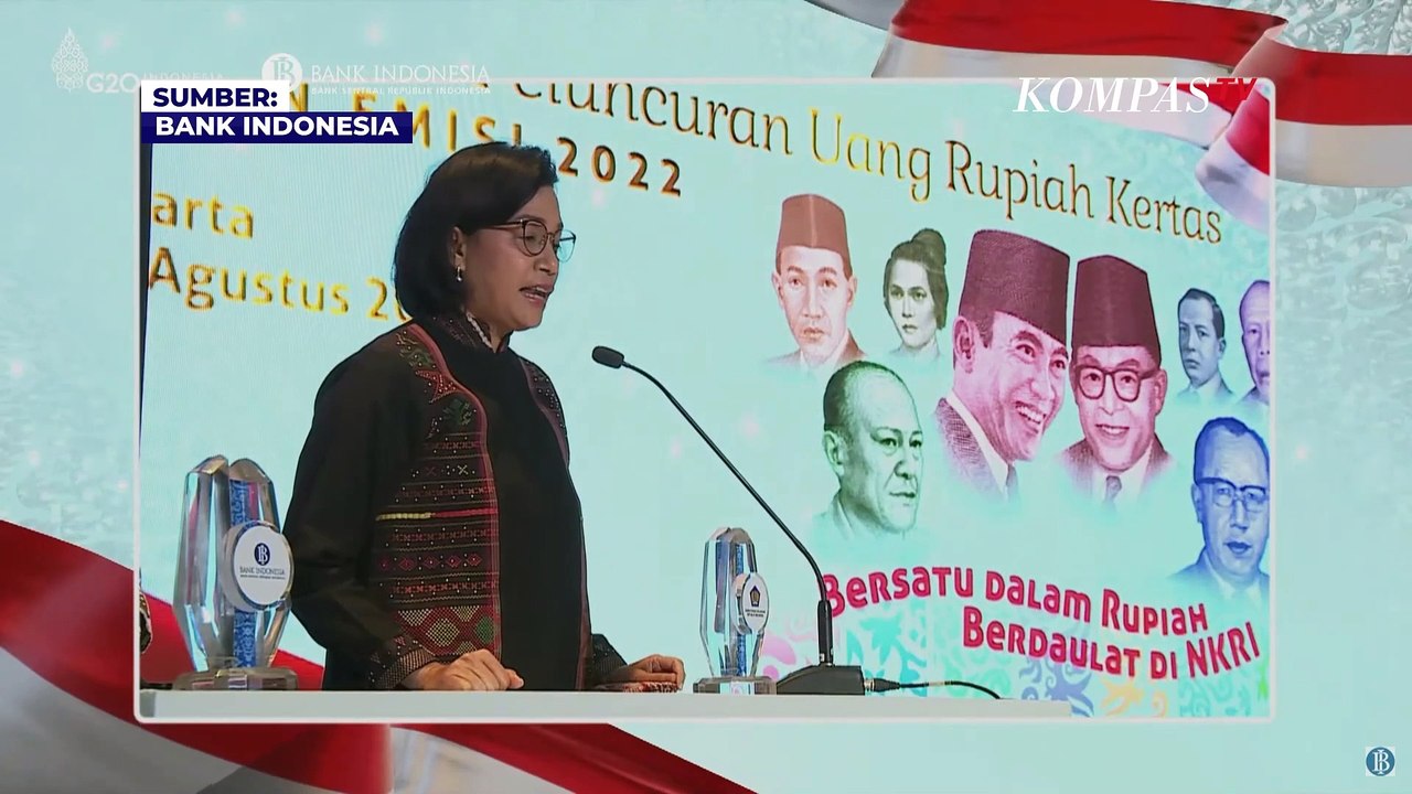 Prosesi Peluncuran Tujuh Uang Rupiah Kertas Tah...