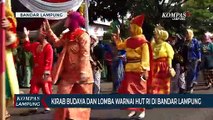 Kirab Budaya dan Lomba Warnai HUT ke-77 RI di Bandar Lampung