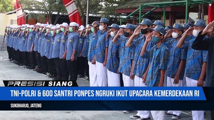 Dengan Berkursi Roda, Ustad Abu Bakar Ba'asyir Hikmat Mengikuti Upacara Hut  Kemerdekaan Ri Di Ponpes Al Mukmin Ngruki