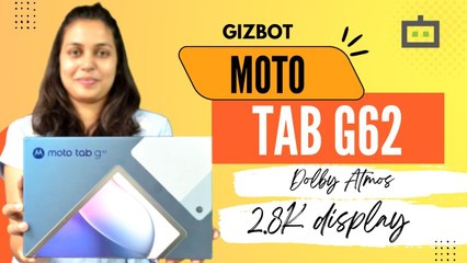 Moto Tab G62: Dolby Atmos Makes It Idea For Home Entertainment