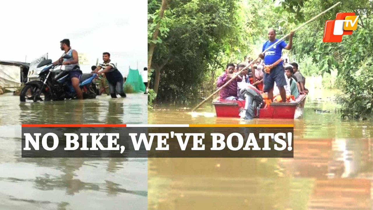 Bike Stops, People Commute On Boats In Nayagarh Village