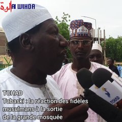 Tchad: Tabaski, la réaction des fidèles musulmans à la sortie de la grande mosquée