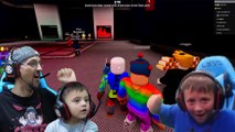 SCARY ROBLOX GAME!  BEAR CHASE!  =  FGTeeV Creepy Hide and Seek (#55)