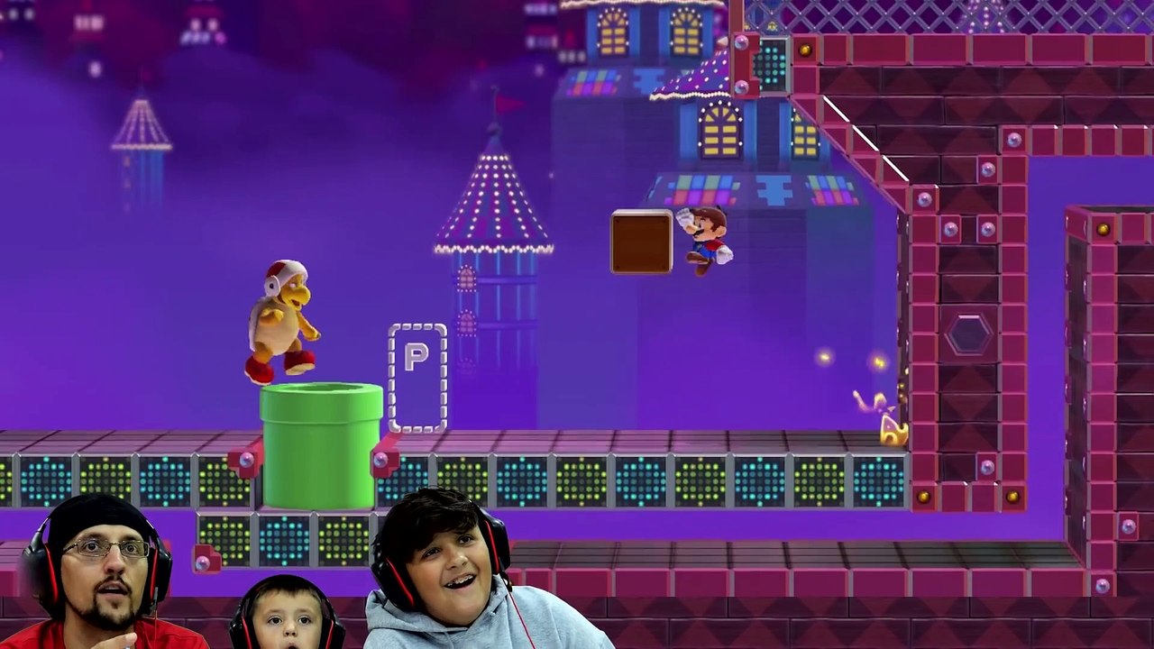 SUPER MARIO MAKER 2!  FGTeeV Shawn makes a Level-- LOL