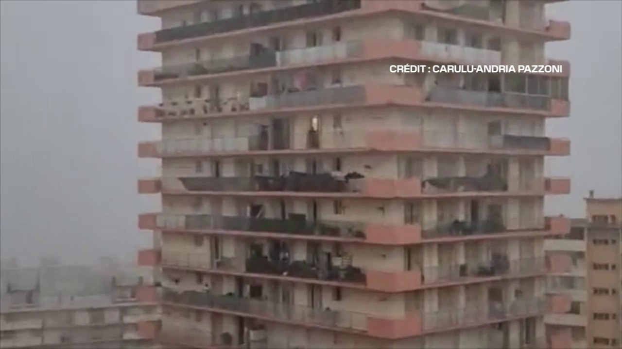 Orages violents en Corse: les images des bourrasques à Ajaccio