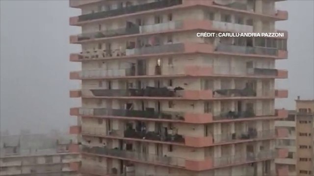 Orages violents en Corse: les images des bourrasques à Ajaccio