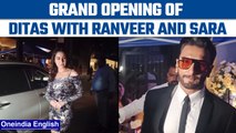 Ranveer Singh and Sara Ali Khan having fun at the grand opening of Ditas|Oneindia news*ENTERTAINMENT