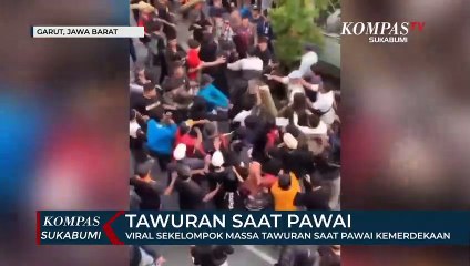Viral Sekelompok Massa Tawuran Saat Pawai Kemerdekaan
