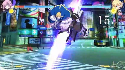 Melty Blood Type Lumina -  Mash Kyrielight VS Saber  Gameplay #1