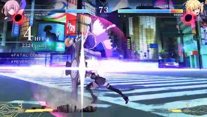 Melty Blood Type Lumina -  Mash Kyrielight VS Saber  Gameplay #2