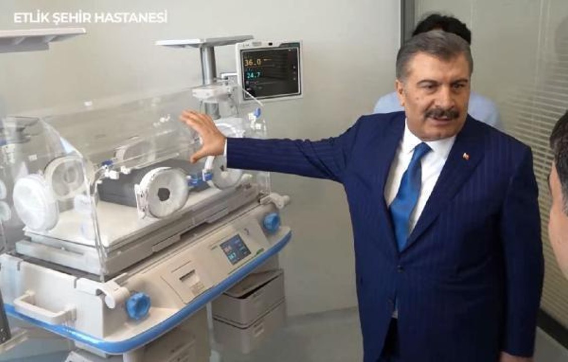 Son dakika haber... BAKAN KOCA'DAN ETLİK ŞEHİR HASTANESİ'NE ZİYARET
