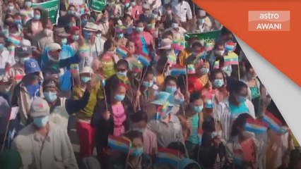 Konflik Myanmar | Dua maut ketika ulang tahun rampasan kuasa