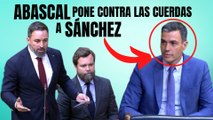 Santiago Abascal (VOX) pone contra las cuerdas a Pedro Sánchez (PSOE) por rendirse al separatismo