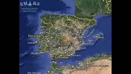 Una gran bola de fuego sobrevuela el Mediterráneo a 55.000 kilómetros por hora y se ve hasta en Huelva y Sevilla