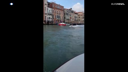 'Imbeciles': Surfers fined for speeding down Venice's Grand Canal