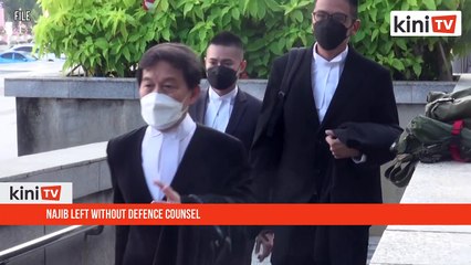 Najib left without defence counsel