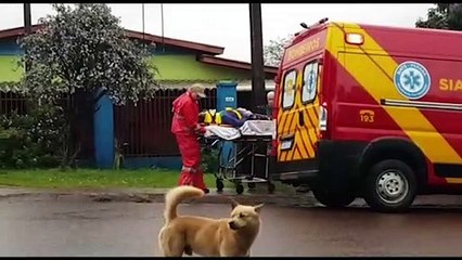Mulher sofre queda em residência no Bairro Universitário e Corpo de Bombeiros é mobilizado