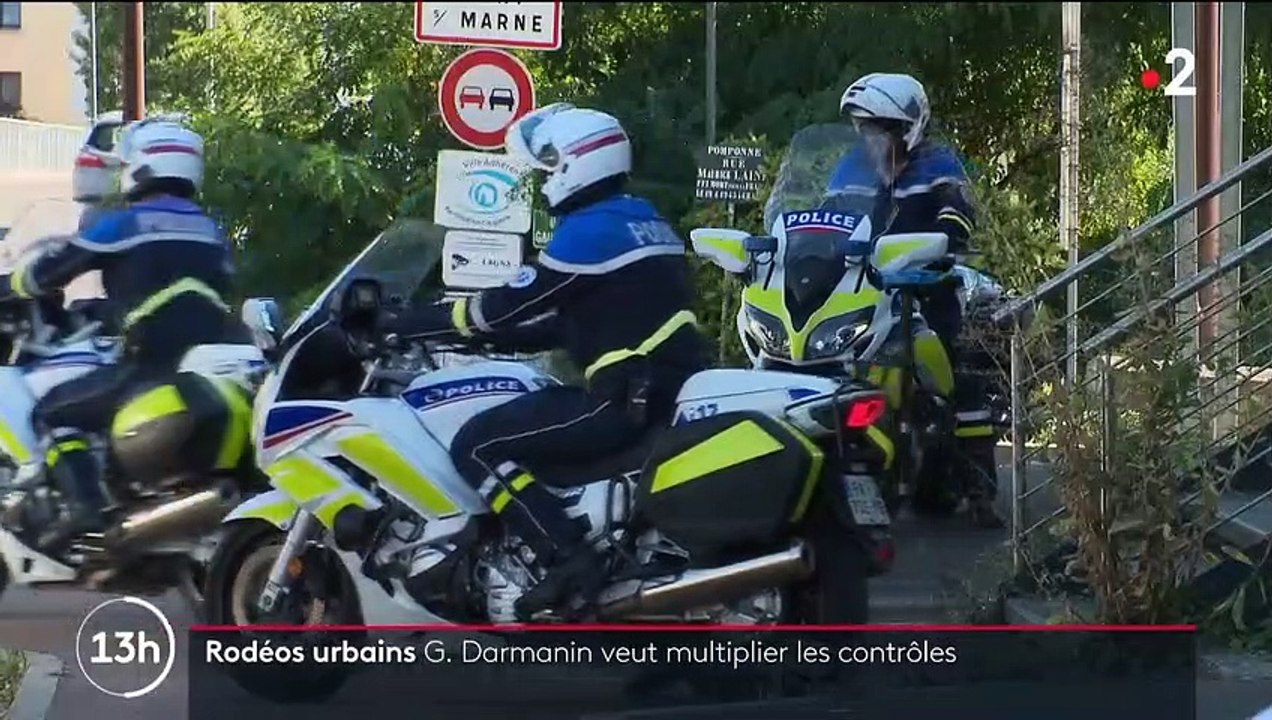 Rodéos urbains: Gérald Darmanin a demandé hier aux commissariats de réaliser trois opérations anti-rodéos par jour - VIDEO