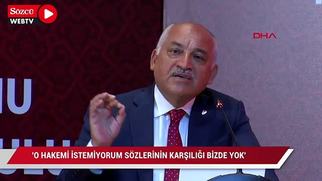 TFF Başkanı Büyükekşi: "O hakemi istemiyorum, bu hakemi istemiyorum" sözlerinin karşılığı bizde yok
