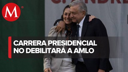AMLO está más fuerte que nunca; carrera por sucesión no lo debilita, dice Sheinbaum