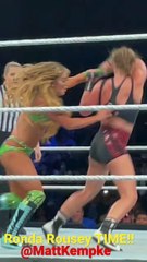 Ronda Rousey SMASHES Aliyah #wwe #rondarousey