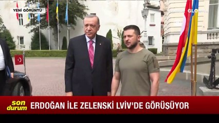 Son Dakika: Ukrayna'ya tarihi ziyaret! Cumhurbaşkanı Erdoğan, Zelenski ile görüştü
