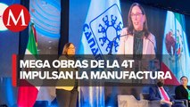 Tren Maya, refinería 'Olmeca' y AIFA impulsan manufactura eléctrica: Nahle