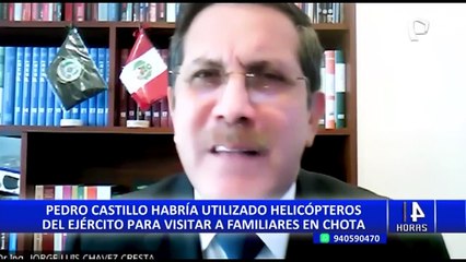Pedro Castillo habría usado helicóptero del Ejército para viajes personales