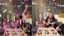 'Creative UK couple plays tic tac toe with ping pong balls and chocolate-covered bread!'