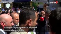Akşener'in ziyareti sırasında gerginlik