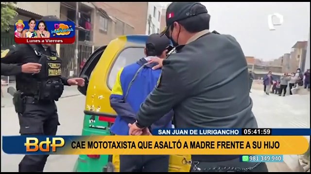 Caen Los Buitres de Circunvalación en SJL: Detienen a raqueteros que usaban mototaxi para robar
