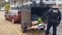 Veículo Parati recuperado pela Guarda Municipal chega a 15ª Subdivisão Policial de Cascavel