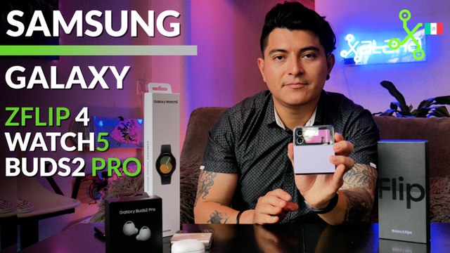 SAMSUNG Galaxy Z Flip4 | TENEMOS el nuevo celular que SE DOBLA feat. nuevos smartwatch y audífonos