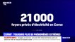 Corse: 21.000 foyers sont toujours privés d'électricité