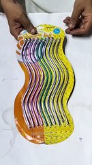 Unboxing flexibles pencils.