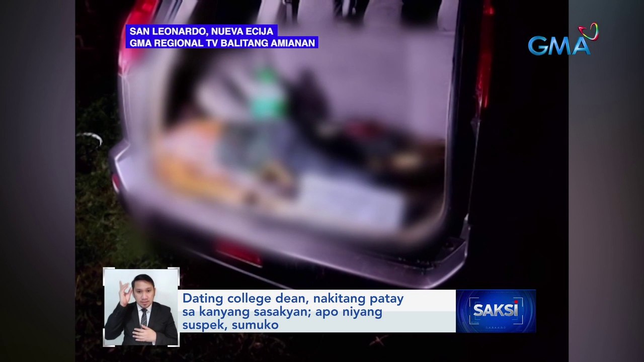 Dating college dean, nakitang patay sa kanyang sasakyan; apo niyang suspek, sumuko | Saksi
