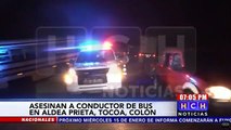 Asesinan a chófer de bus en la CA-13 a la altura de la comunidad de Prieta, Tocoa